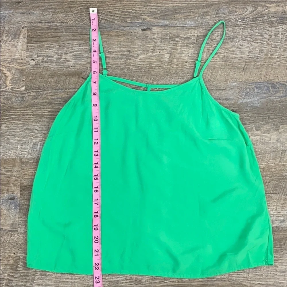 Chloe K Green Spaghetti Strap Crop Tank - Picture 8 of 9